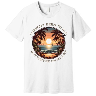 Retro Sunsets Summer Beach Premium T-Shirt