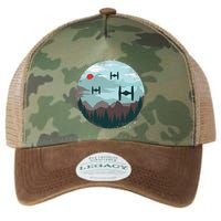 Retro Scifi Space Ships Legacy Tie Dye Trucker Hat