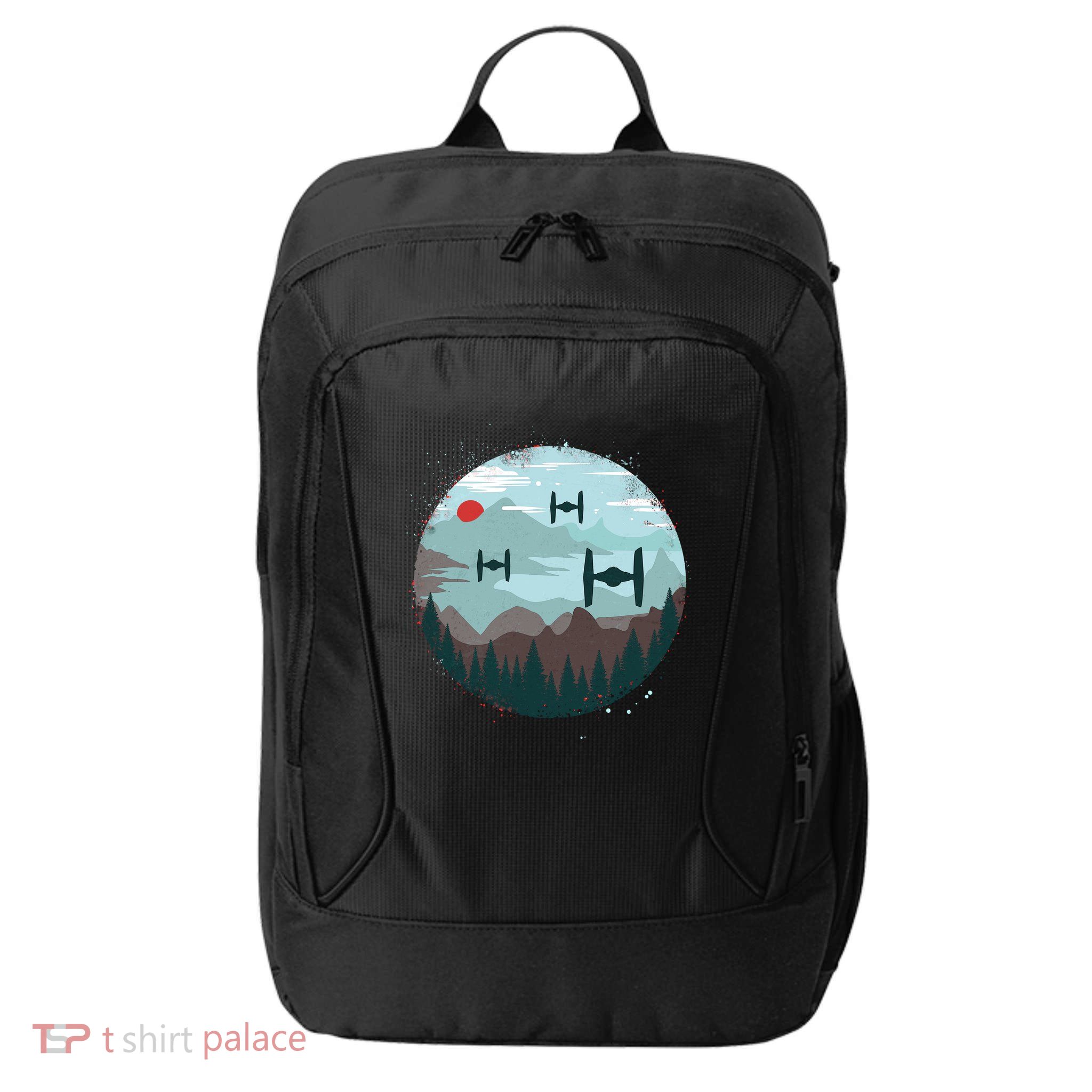 Retro Scifi Space Ships City Backpack