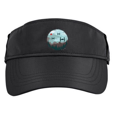 Retro Scifi Space Ships Adult Drive Performance Visor