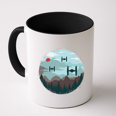 Retro Scifi Space Ships Mug