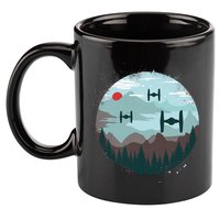 Retro Scifi Space Ships 11oz C Handle Ceramic Mug