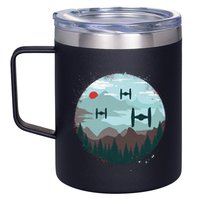 Retro Scifi Space Ships 12oz Stainless Steel Coffee Mug