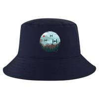 Retro Scifi Space Ships Cool Comfort Performance Bucket Hat