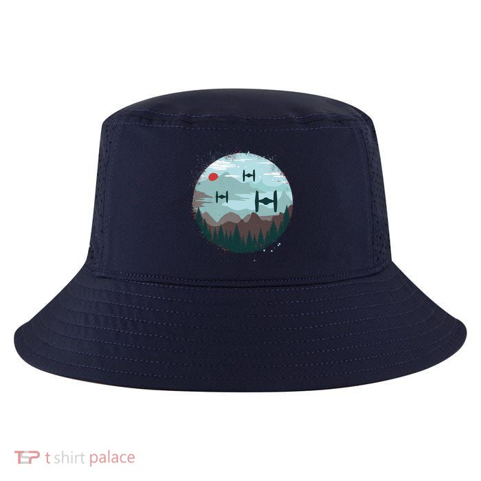 Retro Scifi Space Ships Cool Comfort Performance Bucket Hat
