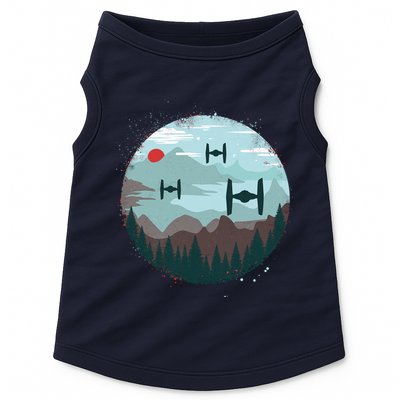 Retro Scifi Space Ships Doggie Tank