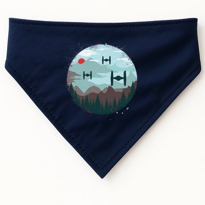 Retro Scifi Space Ships USA-Made Doggie Bandana