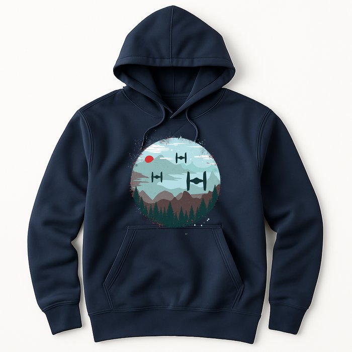 Retro Scifi Space Ships Hoodie