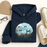Retro Scifi Space Ships Hoodie