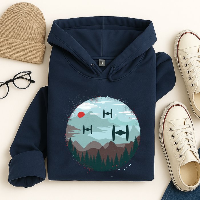 Retro Scifi Space Ships Hoodie