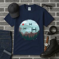 Retro Scifi Space Ships Tall T-Shirt
