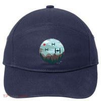 Retro Scifi Space Ships 7-Panel Snapback Hat