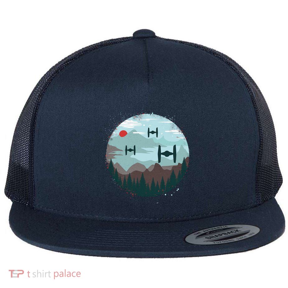 Retro Scifi Space Ships Flatbill Hat
