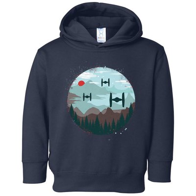 Retro Scifi Space Ships Toddler Hoodie