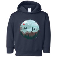 Retro Scifi Space Ships Toddler Hoodie