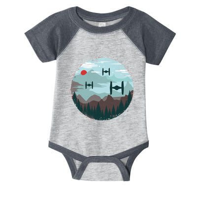 Retro Scifi Space Ships Infant Baby Jersey Bodysuit