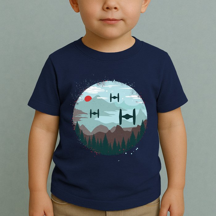 Retro Scifi Space Ships Toddler T-Shirt