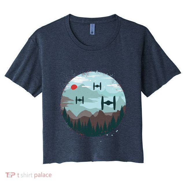 Retro Scifi Space Ships Crop Top