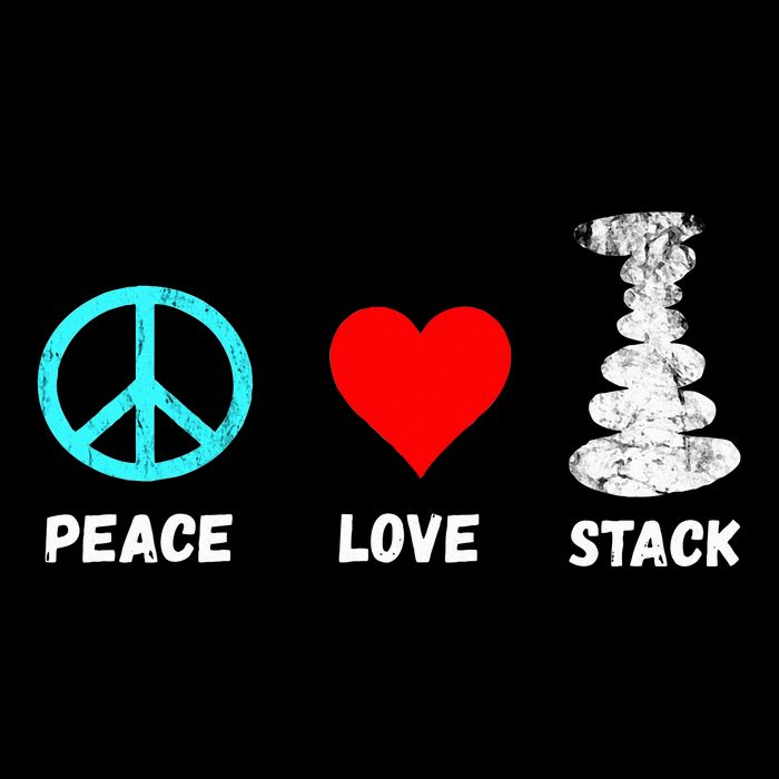 Rock Stacking Stone Balancing Cairn Stacking Peace Full-Length Apron With Pockets