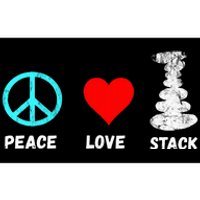 Rock Stacking Stone Balancing Cairn Stacking Peace Bumper Sticker