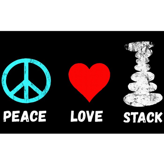 Rock Stacking Stone Balancing Cairn Stacking Peace Bumper Sticker