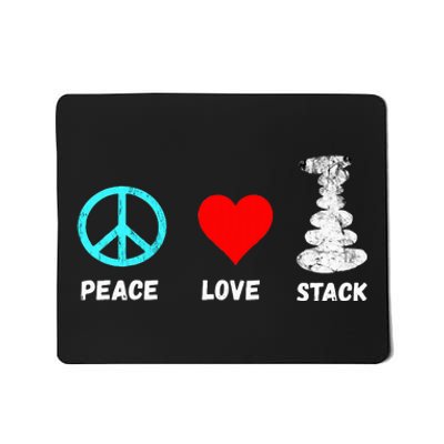 Rock Stacking Stone Balancing Cairn Stacking Peace Mousepad