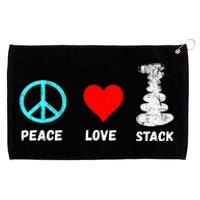 Rock Stacking Stone Balancing Cairn Stacking Peace Grommeted Golf Towel