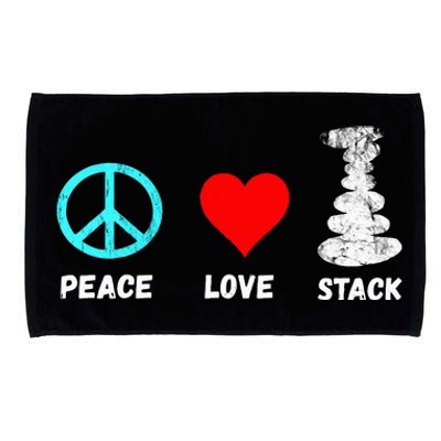 Rock Stacking Stone Balancing Cairn Stacking Peace Microfiber Hand Towel