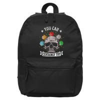 Rpg Skeleton Skull You Can Certainly Try Dice Board Gamer 16 in Basic Backpack