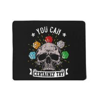 Rpg Skeleton Skull You Can Certainly Try Dice Board Gamer Mousepad