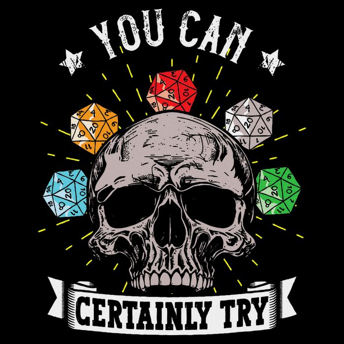 Rpg Skeleton Skull You Can Certainly Try Dice Board Gamer Mousepad