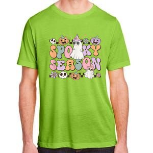 Retro Spooky Season Halloween Ghost Graphic Tee Gift Adult ChromaSoft Performance T-Shirt