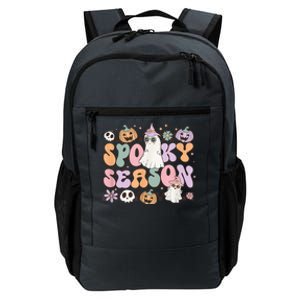 Retro Spooky Season Halloween Ghost Graphic Tee Gift Daily Commute Backpack