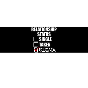 Relationship Status Sigma Bumper Sticker