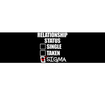 Relationship Status Sigma Bumper Sticker