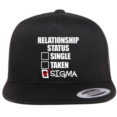 Relationship Status Sigma Flat Bill Trucker Hat