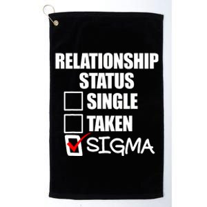 Relationship Status Sigma Platinum Collection Golf Towel