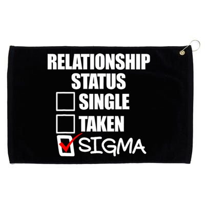 Relationship Status Sigma Grommeted Golf Towel