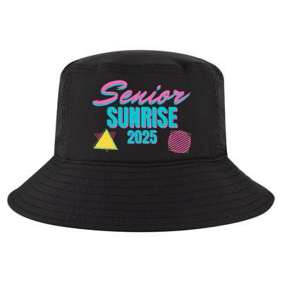 Retro Senior Sunrise 2025 High School 12th Twelfth Grade Cool Comfort Performance Bucket Hat