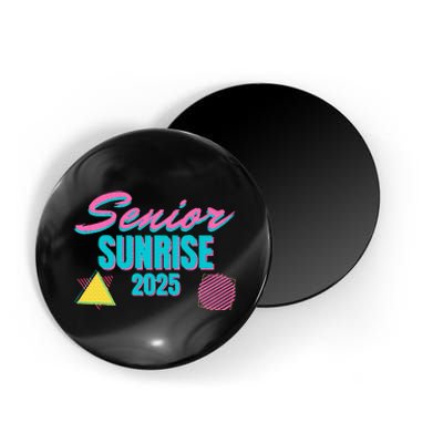 Retro Senior Sunrise 2025 High School 12th Twelfth Grade Magnet