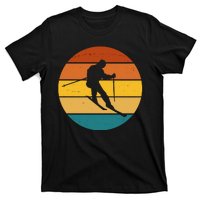 Retro Sunset Ski Lover Gift T-Shirt