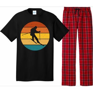 Retro Sunset Ski Lover Gift Pajama Set