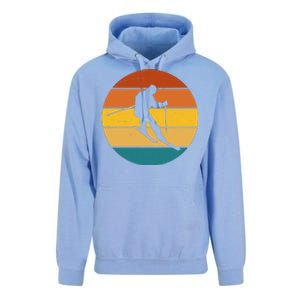 Retro Sunset Ski Lover Gift Unisex Surf Hoodie