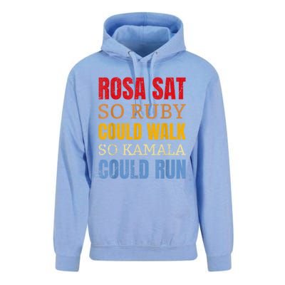 Rosa Sat So Ruby Could Walk So Kamala | Black History Unisex Surf Hoodie