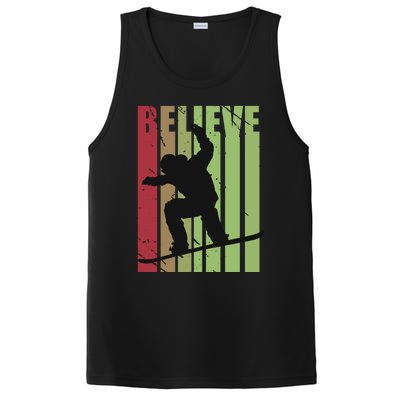 Retro Snowboarding Snow Boarding Ski Skier Gift PosiCharge Competitor Tank