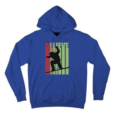 Retro Snowboarding Snow Boarding Ski Skier Gift Tall Hoodie