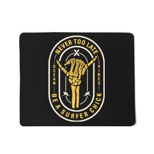 Retro Surfing Summer Logo Mousepad