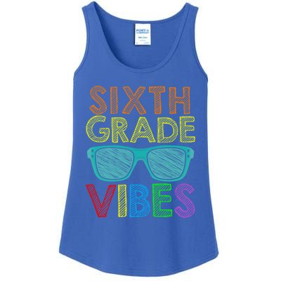 Retro Sunglasses Sixth Grade Vibes 1St Day Of School Funny Gift Ladies Essential Tank