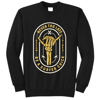 Retro Surfing Summer Logo Sweatshirt