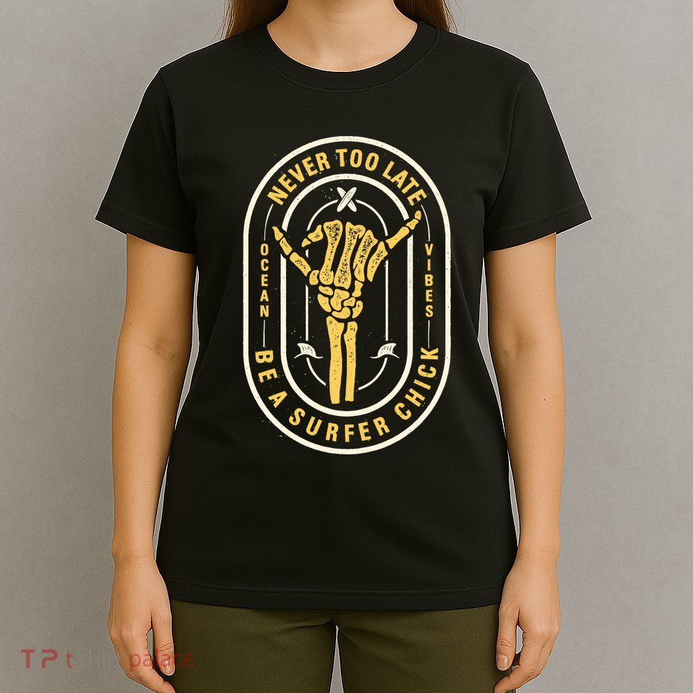 Retro Surfing Summer Logo T-Shirt